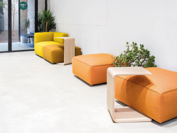 DADO RS0311 / RS0313 / RS0314 - Upholstered square pouf by Andreu World - view 3